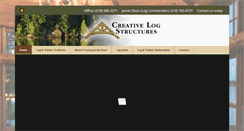 Desktop Screenshot of creativelogstructures.com