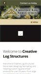 Mobile Screenshot of creativelogstructures.com